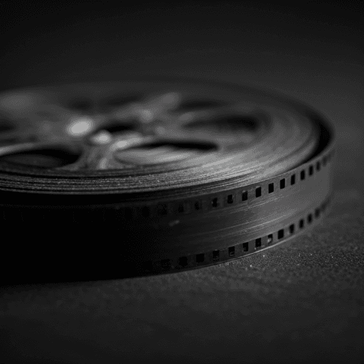 Film reel support visual